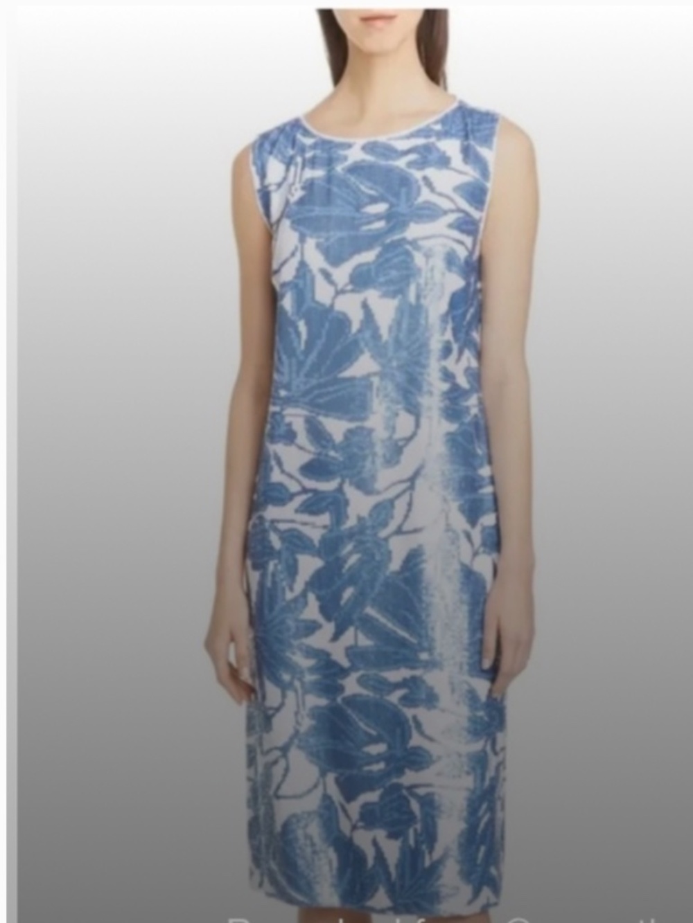 Lafayette 148 Noah Floral Sequined Sheath Midi Dress Size L
